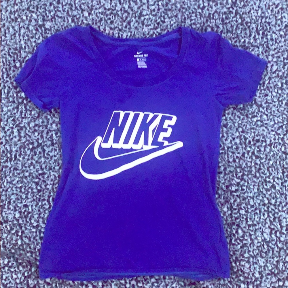 Blue nike shirt